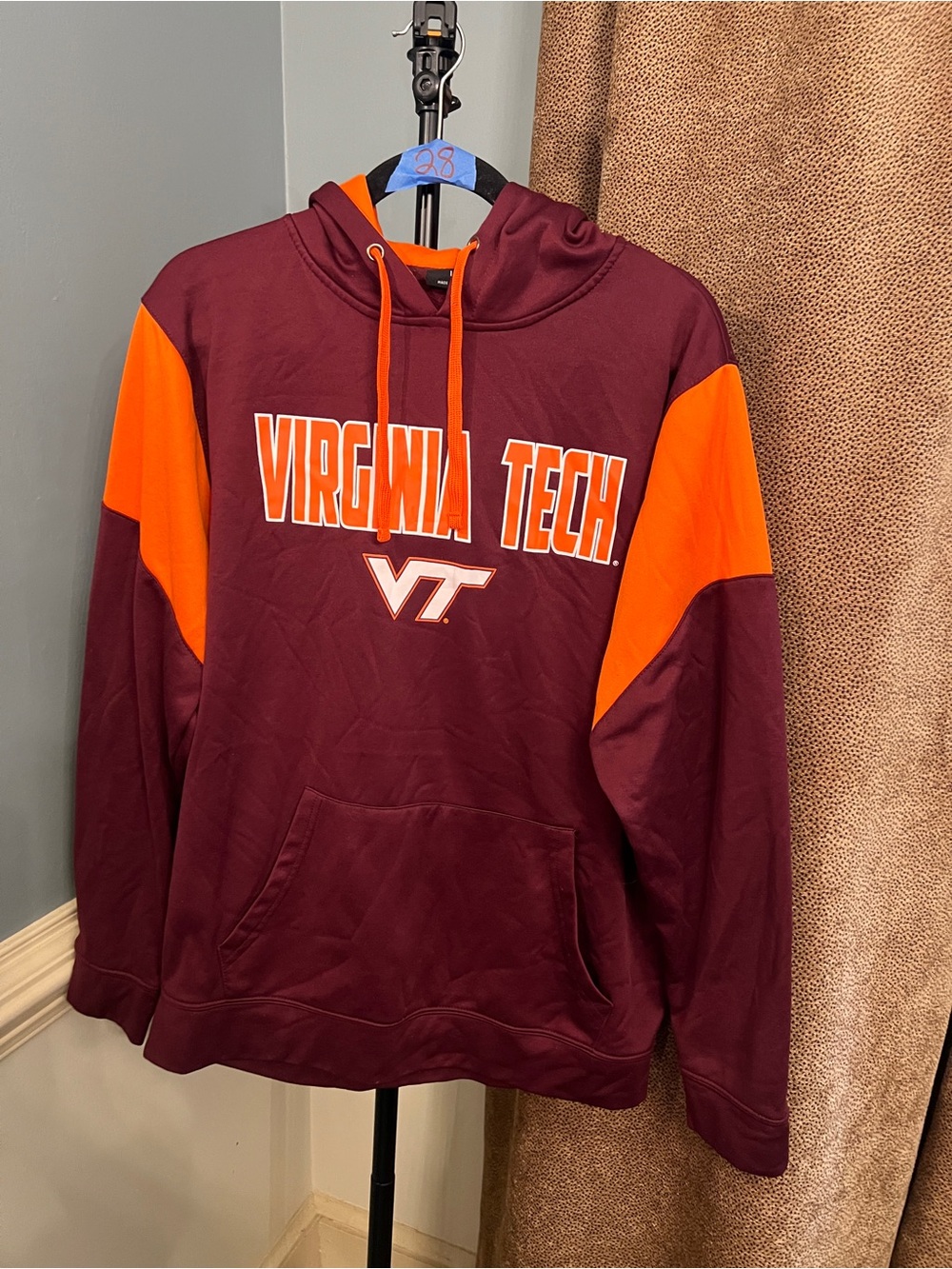 Colosseum Maroon and Orange Pullover Hoodie